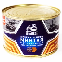 Печень и икра минтая  'КитБай '230г*24 ключ /Восток продукт/