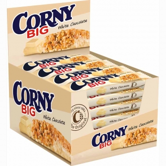 Батончик полоска злаковая 'Corny BIG ' 50г*24 Белый шоколад