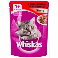 ВИСКАС 85г*28  желе говядина/ягненок
