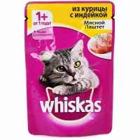 ВИСКАС 85г*24  паштет курица/индейка