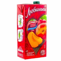 Сок 'Любимый '0,485л*24 Яблоко/Персик (нектар)