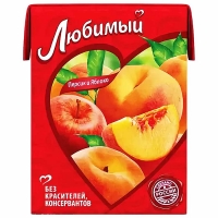 Сок 'Любимый '0,2л*27 Яблоко/Персик (нектар)