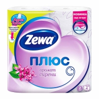 Туалетная Бумага 'ZEWA+ 'Сирень 1уп*24пач. 1 пач/4 рул.