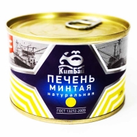 Печень минтая натур.  'КитБай '220г*24 ключ/ Восток продукт