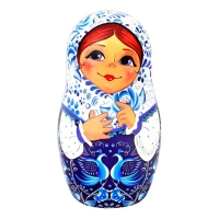 ИМЧ Матрешка с Птицами ж/б 50г*(30) чай черный