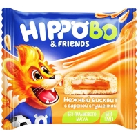 Пирожное HIPPOBO 32гр*12шт*(8бл) с вареной сгущенкой