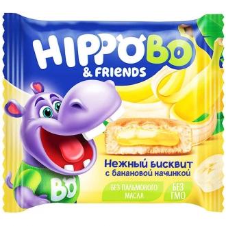 Пирожное HIPPOBO 32гр*12шт*(8бл) с банановой начинкой