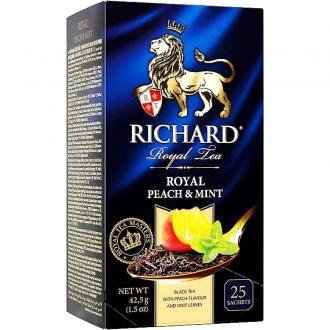 Ричард чай 25пак.*12 Royal Peach & Mint