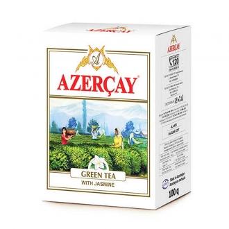 Азерчай 100г*30 Зеленый чай с жасмином