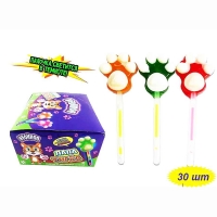 Карамель  'НеонПоп Лапа тигра ' на светящейся палочке 10г*30*24бл