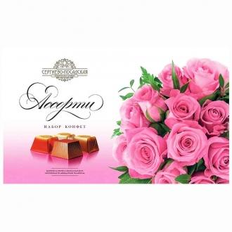 Сергиев-Посад набор конфет 240гр*14шт Цветы красный букет