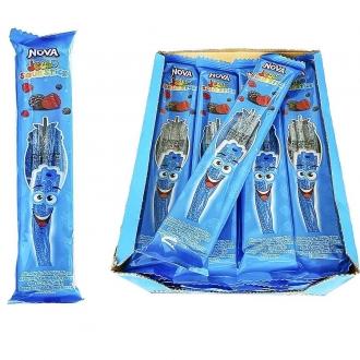 Жевательный мармелад  Nova Sour Stick Кислые палочки 30г*24*8бл Ежевика-Малина