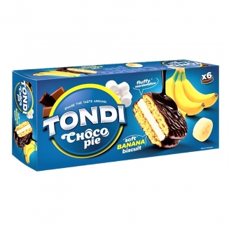 Пирожное Choco Pie TONDI  180г*16 Банан