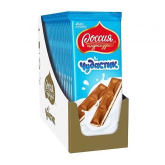 Россия Чудастик шоколад молочный 90г*20