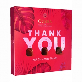 Набор конфет Ozera 140гр*10 Thank you Трюфель в молочном шоколаде