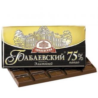 Бабаевский  шоколад  90гх18шт*(4бл) Элитный 75%