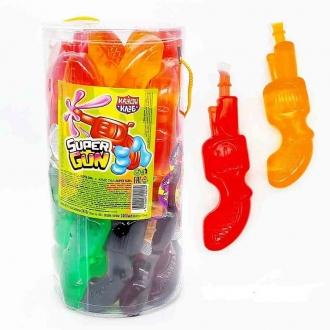 Жидкая конфета  Фруктовая вода Super Gun 100г*24*6бан.