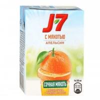 Сок J7  0,2л*27 Апельсиновый с мякотью
