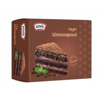 Торт бисквитный трехслойный KOVIS 240гр*12 Шоколадный