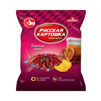 Чипсы картофельные 'Русская картошка '140 г*9 Вкус варёных раков