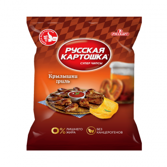 Чипсы картофельные 'Русская картошка '140 г*9 Вкус куриных крылышек