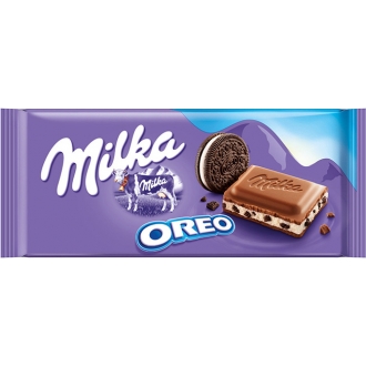 Шоколадная плитка Милка 100г*22 Орео Вайт молочный шоколад/Oreo