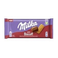 Шоколадная плитка Милка  90г*24 Бискофф (Lotus Biscoff)