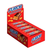 Батончики FUROR шоколадный 45г*18шт*(8бл) Caramel&Peanut