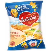 Хлопья кукурузные 'ЛЮБЯТОВО '  м/у 300г*9