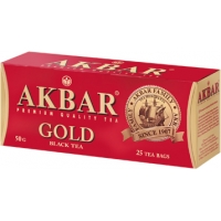 Акбар чай черный 25 пак.с/я*2г*(24) Золотой