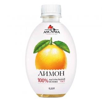 Лимонад Аскания 0,33л*6шт ПЭТ Лимон