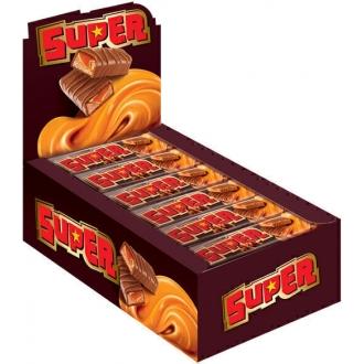 Батончики SUPER с нугой и мягкой карамел...