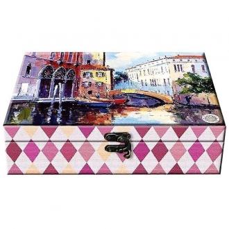 ИМЧ Шкатулка большая с зеркалом Венеция ...