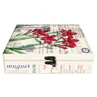 ИМЧ Шкатулка малая с зеркалом Амариллис ...