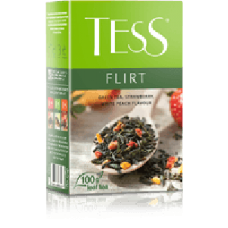 Тесс Чай 100г*15 Флирт зеленый/бел.перси...