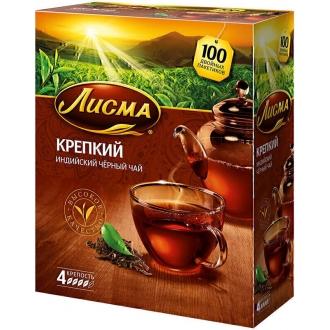 Лисма чай Крепкий 100 пак*2г*(6) Индия