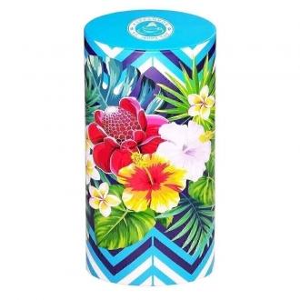 ИМЧ Тропические цветы овал голубая ж/б 5...