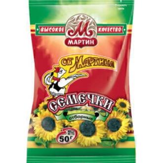 Семечки От Мартина Отборные  50г*50/Крас...