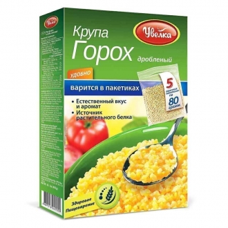 Увелка Горох дроблёный 80 г*5 (6шт)