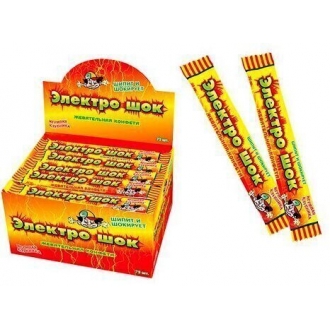 Жевательная конфета  Электрошок 20гр*50*...