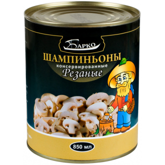 Шампиньоны резаные 