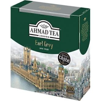 Ахмад 100 пак*(5) Эрл Грей /серая полоса/