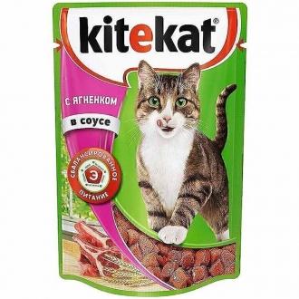 КИТЕКАТ пауч 85г*28 Ягненок  в соусе