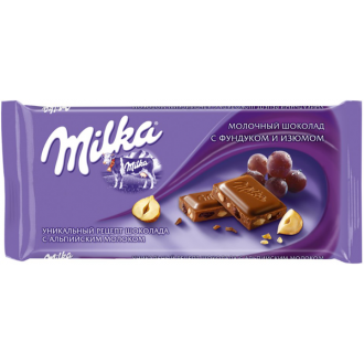 Милка шоколад 80гх20шт. Фундук/Изюм