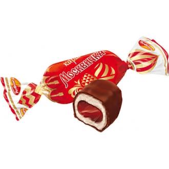 Москвичка РФ карамель в шоколаде 250г*10