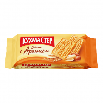Печенье Кухмастер 170г*24 С Арахисом