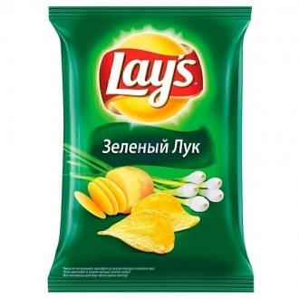 Лейс  70 г*25 чипсы Зеленый лук