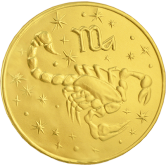 Шоко Медали 25г*24*(4бл) Золотой Гороско...