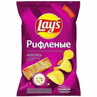 Лейс  140 г*19 чипсы Лосось Сливочный соус