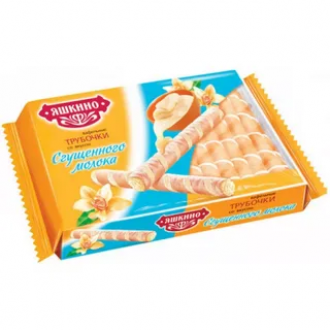 Трубочки вафельные Яшкино сгущ. молоко 1...